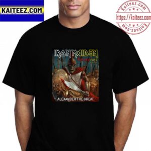 Iron Maiden Poster For Alexander The Great In The Future Past Tour 2023 Vintage T-Shirt