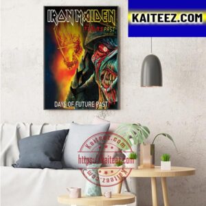 Iron Maiden Poster For Days Of Future Past In The Future Past Tour 2023 Art Decor Poster Canvas
