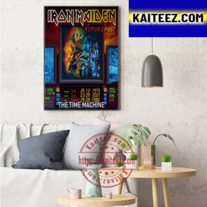 Iron Maiden Poster For The Time Machine In The Future Past Tour 2023 Art Decor Poster Canvas