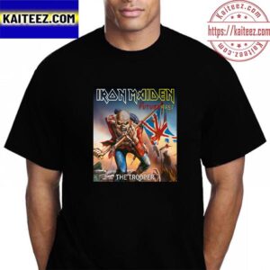 Iron Maiden Poster For The Trooper In The Future Past Tour 2023 Vintage T-Shirt