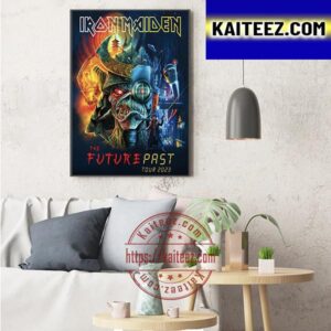 Iron Maiden Poster The Future Past Tour 2023 Art Decor Poster Canvas