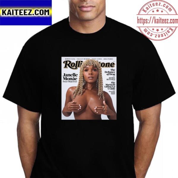 Janelle Monae On Rolling Stone Cover Star Vintage T-Shirt