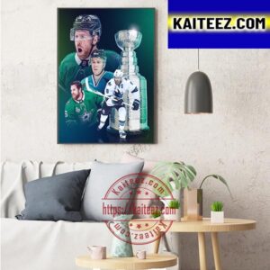 Joe Pavelski With First Stanley Cup Art Decor Poster Canvas
