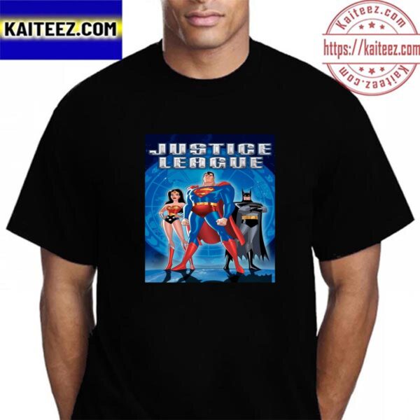 Justice League New Poster Vintage T-Shirt