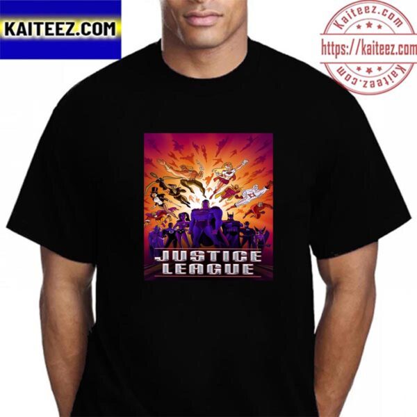 Justice League Unlimited New Poster Vintage T-Shirt