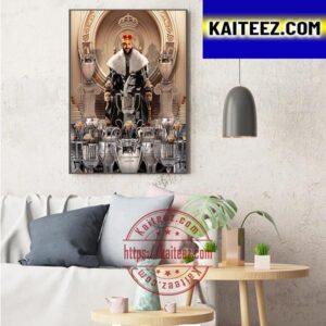 Karim Benzema Is The King Of Real Madrid With 25 Trophies Art Decor Poster Canvas