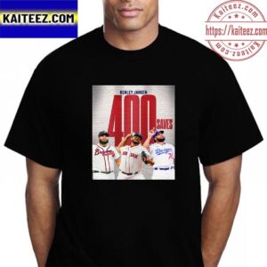 Kenley Jansen Is The 7th Pitcher Ever With 400 Saves Vintage T-Shirt