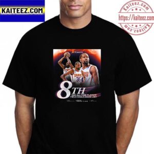 Kevin Durant Is 8th NBA All Time Playoff Field Goals Made List Vintage T-Shirt