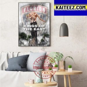King Of The East Florida Panthers Are 2023 Eastern Conference Champions Art Decor Poster Canvas