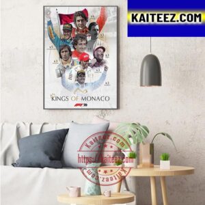 Kings Of Monaco For F1 Monaco GP Art Decor Poster Canvas