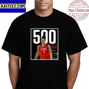 Las Vegas Aces Candace Parker 500 Career Steals In WNBA Vintage T-Shirt
