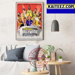 Los Angeles Lakers 24th Western Conference Finals Appearance Art Decor Poster Canvas