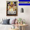 Los Angeles Lakers Are Back In The Western Conference Finals Art Decor Poster Canvas