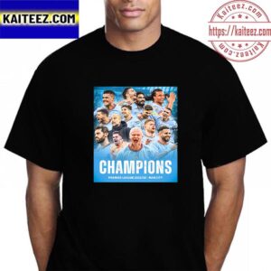 Man City Are Premier League Champions 2022-2023 Vintage T-Shirt