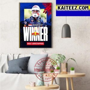 Max Verstappen Is Winner At Monaco GP In F1 Art Decor Poster Canvas