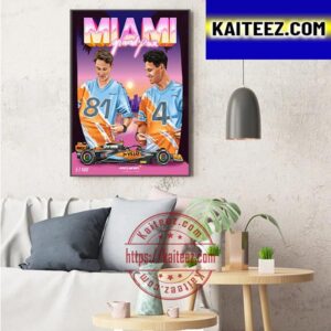 McLaren F1 Miami Grand Prix Fan Art Poster Art Decor Poster Canvas