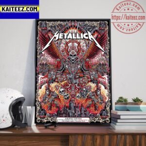 Metallica M72 Poster For Hamburg Germany European Tour 2023 Art Decor Poster Canvas