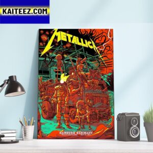 Metallica Poster M72 World Tour No Repeat Weekend In Hamburg Germany Art Decor Poster Canvas