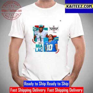 Miami Dolphins Vs Los Angeles Chargers In 2023 NFL Schedule Release Vintage T-Shirt
