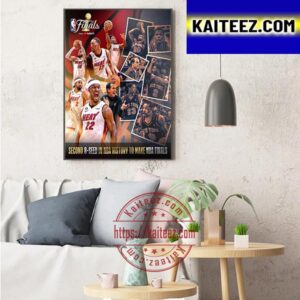 Miami Heat Are The Second 8-Seed In NBA History To Reach The NBA Finals Art Decor Poster Canvas