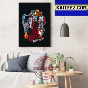 Miami Heat Is The First Play-In Team To Make The NBA Finals Art Decor Poster Canvas