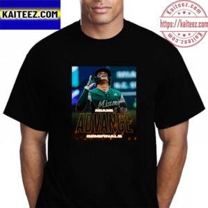 Miami Hurricanes Baseball Advance Semifinals Vintage T-Shirt