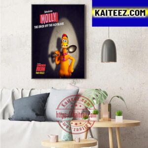 Molly Voiced By Bella Ramsey In Chicken Run Dawn Of The Nugget Art Decor Poster Canvas