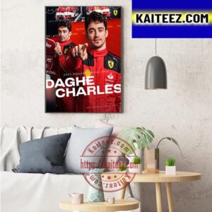 Monte Carlo Of Monaco GP Poster For Charles Leclerc Of Scuderia Ferrari F1 Team Art Decor Poster Canvas