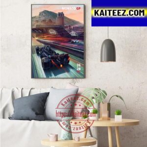 Monte Carlo Of Monaco GP Poster For Mercedes-AMG PETRONAS F1 Team Art Decor Poster Canvas