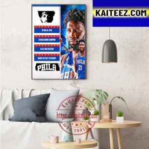 NBA Career Honors And Awards Of Joel Embiid Art Decor Poster Canvas