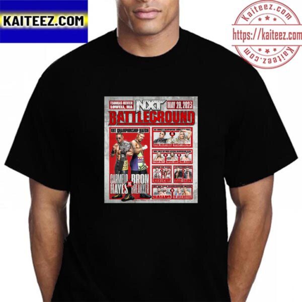 NXT Battleground 2023 Full Match Card Vintage T-Shirt