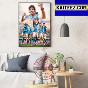 Napoli Are Serie A Champions After 33 Years Art Decor Poster Canvas