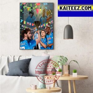 Napoli Win Serie A For The First Time Since 1990 Art Decor Poster Canvas