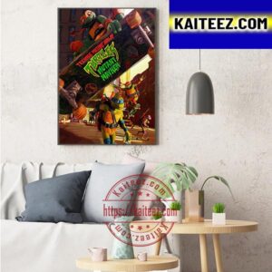 New Poster For Teenage Mutant Ninja Turtles Mutant Mayhem Art Decor Poster Canvas