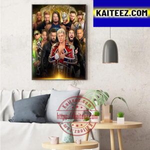 New World Heavyweight Champion At WWE NOC Art Decor Poster Canvas