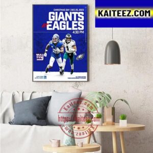 New York Giants Vs Philadelphia Eagles For Christmas Day In 2023 NFL Schedule Release Art Decor Poster Canvas