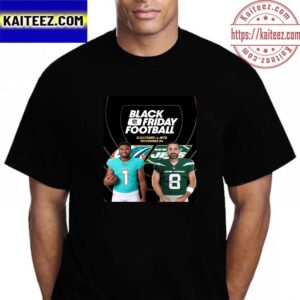 New York Jets Vs Miami Dolphins For NFL Black Friday Football Vintage T-Shirt