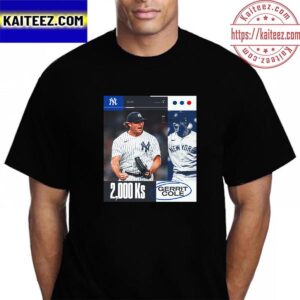 New York Yankees Gerrit Cole 2000 Ks In MLB Vintage T-Shirt