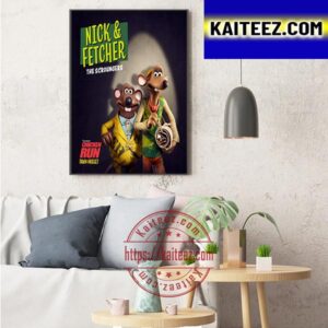 Nick And Fetcher In Chicken Run Dawn Of The Nugget Art Decor Poster Canvas
