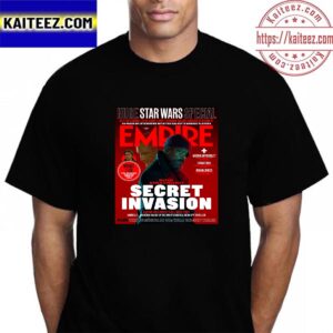 Nick Fury On Empire Magazine Cover For Secret Invasion Of Marvel Studios Vintage T-Shirt