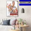 Nikola Jokic Is The Most All-NBA Selections In Denver Nuggets History Art Decor Poster Canvas