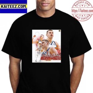 Nikola Jokic 2022 2023 NBA 2nd Team Of Denver Nuggets Vintage T-Shirt