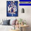 Nikola Jokic The Only Players In NBA History To Average A Triple-Double In Back-To-Back Playoff Series Art Decor Poster Canvas