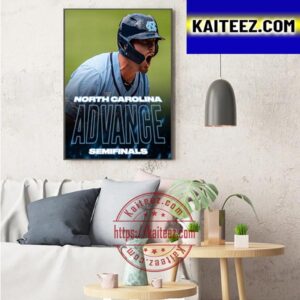 North Carolina Baseball Advance Semifinals Art Decor Poster Canvas