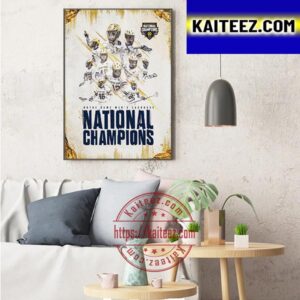 Notre Dame Mens Lacrosse Are The 2023 National Champions Art Decor Poster Canvas