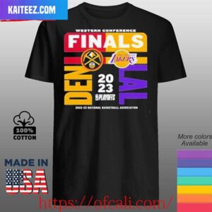 Official 2023 NBA WCF Match Up Style T-Shirt