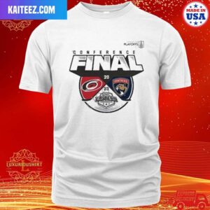 Official Carolina Hurricanes Vs Florida Panthers 2023 Conference Faceoff Match Up Style T-Shirt