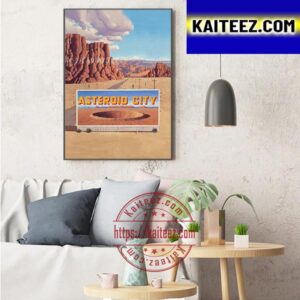 Official Poster For Asteroid City Of Wes Anderson Art Decor Poster Canvas