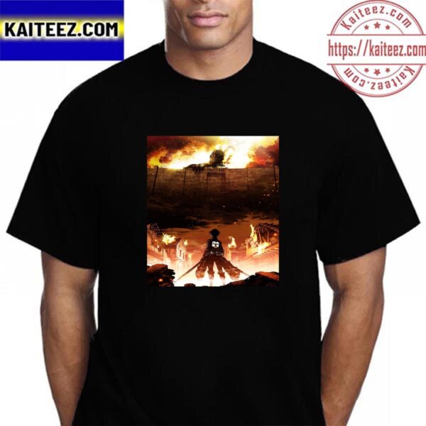 Official Poster For Attack On Titan Vintage T-Shirt