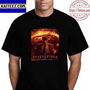 Official Poster For Oppenheimer Of Christopher Nolan Vintage T-Shirt